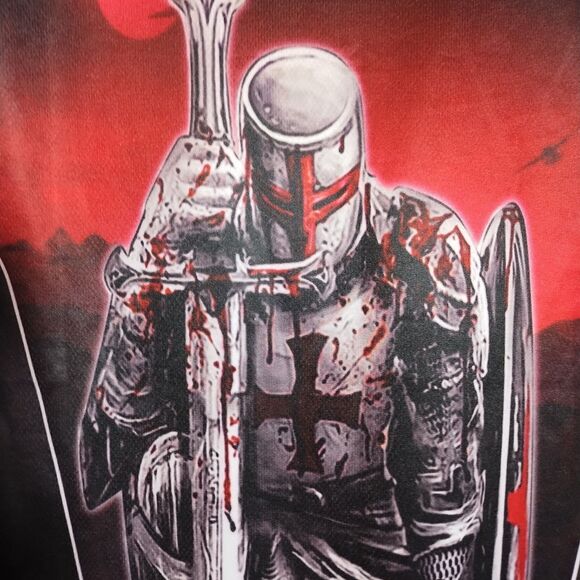 2 Knights Templar Adult Sz Sm T-Shirt Warrior Of Christ‎ Cross Graphic Lot Of 2 - Picture 8 of 16